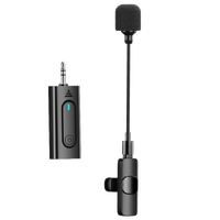 Micro cravate sans fil Live-Streaming-Aufnahme Podcast Professional Wireless Mic Handheld Amplify Wireless Laval ier Mikrofon