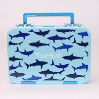 Fächerförmige Lebensmittelbehälter Niedliche Cartoon-Plastik-Bento-Lunchbox Auslaufsicher Erhitzbar Über 6L Fassungsvermögen Kinder-Schul-Lunchbox