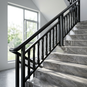 Rampe d'escalier en acier inoxydable de qualité supérieure, personnalisée, anti-corrosion, anti-rouille, montage simple pour balcon et terrasse - Product Image 1