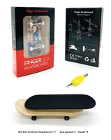 JIESEN Fingerboard en érable Dragon à quatre roues, Mini fingerboard complet personnalisé avec roues à roulements et grip tape