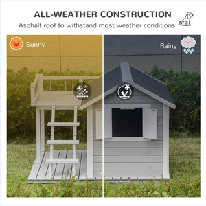תבנית מוצקה חיצונית/חיצונית עמיד למים כלבים בית עץ חכם לחיות מחמד - Product Image 4