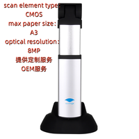 ELOAM S1000A3 Scanner de codes-barres 8MP format A3 USB haute vitesse, équipement de numérisation portable, capteur CMOS, mise au point fixe, en stock