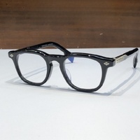 Gafas Ópticas de Diseño de Alta Calidad para Hombre y Mujer, Estilo Punk CHIRP CHIRP TALLA 50-22, Monturas de Acetato y Titanio de Lujo para Negocios