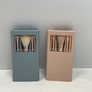 Lot de pinceaux de maquillage miniatures portables en gros – Ensemble complet ultra-doux avec logo personnalisé pour peinture en poudre - Product Image 4