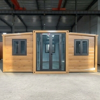 Maison modulaire extensible personnalisable en structure acier, type conteneur, avec chambre, salle de bain et cuisine