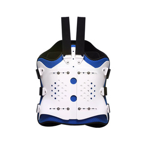 Thoracolumbar Fixation Brace Adjustable Spinal <b>Support</b> White Blue Unisex Chest <b>Back</b> <b>Support</b> - Product Image 1