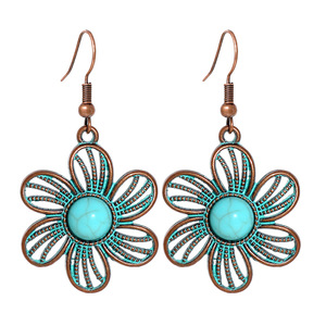 Bohemian <b>Drop</b> Earrings Alloy Antique <b>Bronze</b> Plated Tassel Women's Party Fashion Jewelry - Product Image 5