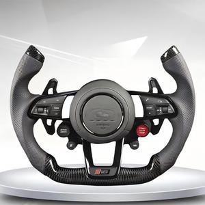<span class=keywords><strong>Volant</strong></span> en fibre de carbone forgé pour <span class=keywords><strong>Audi</strong></span> <span class=keywords><strong>A3</strong></span> A4 A5 A6 A7 Q5 Q7 S4 S5 RS6 avec leviers de vitesses en carbone, démarrage/arrêt et sélection de mode de conduite - Product Image 5