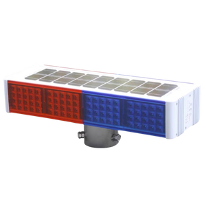 Voyant d'avertissement solaire original Énergie solaire Ambre Avertissement Trafic Jaune Clignotant Barrière d'avertissement lumineux à énergie solaire - Product Image 1