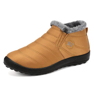 Bottes d'hiver en coton pour couples, bottes de neige avec isolation supplémentaire et rembourrage épais, chaussures de marche chaudes et confortables - Product Image 2