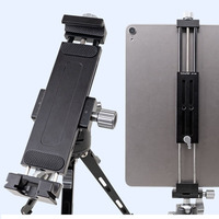 Support de tablette robuste et réglable en métal et aluminium, avec vis de fixation, 138-335 mm, pour tablettes de 13-14 pouces, pince trépied et support pour iPhone