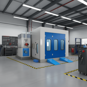 <span class=keywords><strong>Cabine</strong></span> <span class=keywords><strong>de</strong></span> <span class=keywords><strong>peinture</strong></span> <span class=keywords><strong>automobile</strong></span> à chauffage électrique avec cuisson à 80°C, 220V/380V, pour usage professionnel en ateliers <span class=keywords><strong>de</strong></span> réparation et stations 4S - Product Image 1