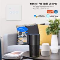 Norme européenne 1/2/3 Gang Zigee Smart Life Tuya Smart switch Wifi Touch Light Switch wall switch