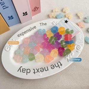 Perles en acrylique à changement de couleur UV, à grand trou, pour la fabrication de bijoux, porte-clés, breloques de sac, vente en gros - Product Image 3