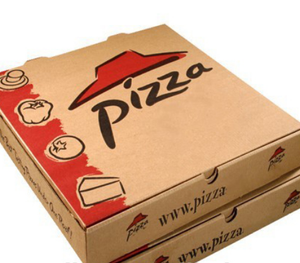 Free custom design Brown kraft paper pizza box for pizza food packaging box