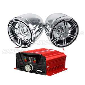 12V Universal Motorcycle Audio bluetooth Remote Control Speaker <b>Stereo</b> <b>System</b> TF USB FM Radio MP3 Music Player Scooter ATV - Product Image 2