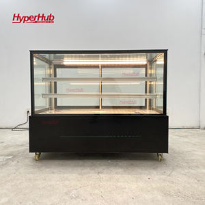 Refrigerador para Postres y <span class=keywords><strong>Pasteles</strong></span> con Mostrador de Vidrio Plano, Tamaño Personalizado, Precio de Fábrica, Equipado con Luces LED - Product Image 5