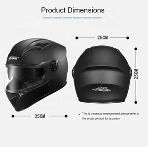 Mũ bảo hiểm xe máy fullface bền chắc, kính đôi, bán buôn - Product Image 5