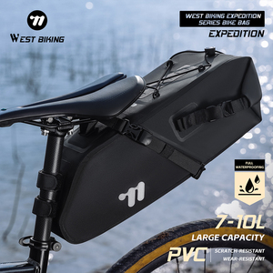 WEST BIKING 10L 大容量全防水自行车座包骑行防刮自行车后座包配件 - Product Image 6