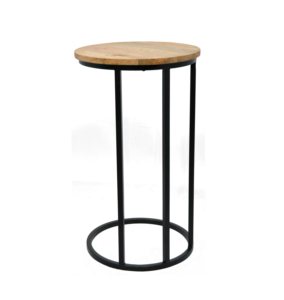 Mini table basse d'appoint de luxe légère au design moderne avec cadre en bois et en métal personnalisé pour le petit salon familial - Product Image 2