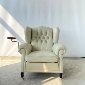 Sillón Individual de Madera Estilo Retro Nostalgia con Rotación de Disco para Sala de Estar, Muebles para el Hogar - Product Image 5