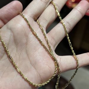 כבד 18K זהב צהוב מוצק דובאי שרשרת שרשרת <span class=keywords><strong>20</strong></span> אינץ' AU750 שרשרת שרשרת לתליון תכשיטים יקרי ערך - Product Image 5