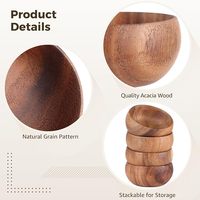 Bols Calabash Empilables Multi-usages – Bols Ronds pour Salades, Pâtes, Riz, Soupes, Desserts et Popcorn pour Cuisine et Fêtes