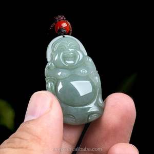ได้รับการรับรองเกรด A หมึกธรรมชาติ Cui jadeite หยก <span class=keywords><strong>Pudu</strong></span> Guanyin จี้หยกจี้น้ำแข็งจี้ขายส่ง - Product Image 6