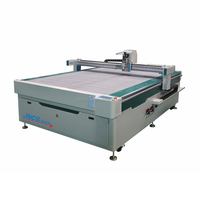 Machine de découpe à couteau oscillant CNC au laser pour tissu de vêtements en PVC EVA à planche d'argent, cuir, tapis