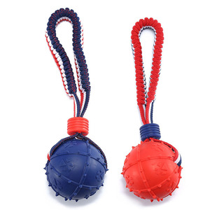Juguete Masticable de Cuerda y Pelota <span class=keywords><strong>para</strong></span> Perros, Duradero, de TPR, con Limpieza Dental, <span class=keywords><strong>para</strong></span> Entrenamiento Interactivo y Juego - Product Image 6