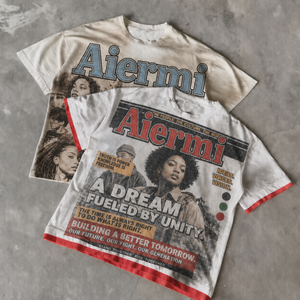 เสื้อยืดโอเวอร์ไซส์สตรีทแวร์พรีเมียมแบบสั่งทำพิเศษ ผ้าคอตตอนหนา 300GSM ลายกราฟิกวินเทจ ทรงบ็อกซี่ ครอป เสื้อยืดผู้ชาย - Product Image 3
