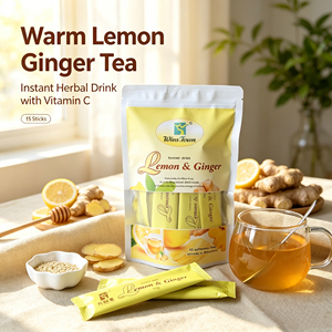 Winstown Private label Vitamin <b>C</b>-Rich Ginger Lemon Honey Tea With Sachets Instant Drink For Boost Immunity Health Benefits Tea - Product Image 3