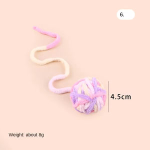 Mainan kunyah bel bawaan tali & benang hewan peliharaan untuk kucing/anjing gigi Kesehatan & kebosanan - Product Image 6