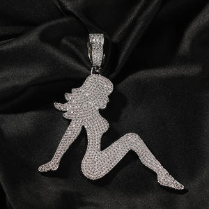Collana Hip Hop Retrò <span class=keywords><strong>Gu</strong></span> Meng Jewelry, Collana Lunga da Donna in Rame Elettroplaccato, Accessorio Personalizzato e <span class=keywords><strong>Sexy</strong></span> - Product Image 3