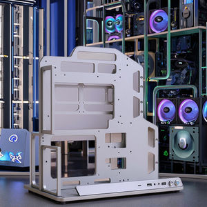 Boîtier <span class=keywords><strong>PC</strong></span> Gaming ATX Socooler Home E-Sports Room SOC-AE-Y en Alliage d'Aluminium DIY Anime avec Fenêtre Latérale et Ports USB Frontaux Noir - Product Image 1