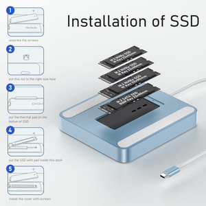 PULWTOP Bộ Chuyển Đổi <span class=keywords><strong>Hub</strong></span> <span class=keywords><strong>Usb</strong></span> C Đa Cổng <span class=keywords><strong>7</strong></span> Trong 1 Loại C Bộ Sạc Trạm Nối Bộ Sạc <span class=keywords><strong>Usb</strong></span> Hỗ Trợ Máy Tính Xách Tay <span class=keywords><strong>3.0</strong></span> Cho I Mac/Macbook Với Ssd - Product Image 5