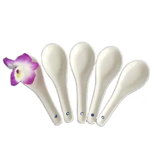 factory supply hotel dinner service China Supplier Wholesaler Cheap Price Small Porcelain Spoon in different shapes