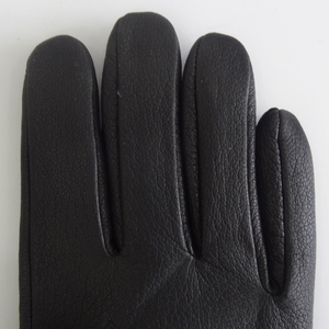 Personnalisé bas quantité minimale de commande classique hommes noir <span class=keywords><strong>hiver</strong></span> chaud imperméable à l'eau mode Iimitatied <span class=keywords><strong>gants</strong></span> en cuir de daim avec doublure en fourrure de lapin - Product Image 4