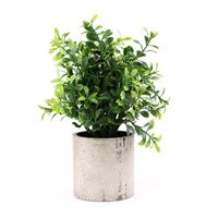 Nouvelle Conception Écologique Décoration Intérieure Plante Bonsaï Artificielle Toucher Naturel Haute Simulation Pot de Basilic Hôtel Parc Thématique