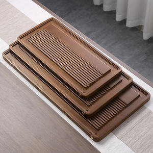 Plateaux à thé en bambou en gros, tables à thé domestiques, plateaux à thé Kung Fu à drainage, petits plateaux à thé japonais, créatifs - Product Image 1