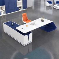 Bureau de direction en bois de luxe pour le bureau du patron, PDG - Design moderne et durable, qualité commerciale, utilisation à domicile ou au bureau
