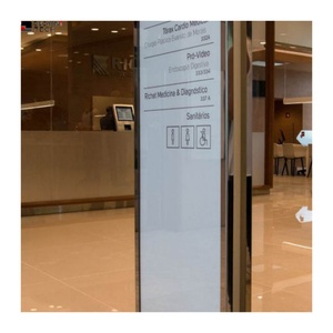BUOYANT Custom Pylon Sign Free Standing Parking Pylon Signage Pylon Signs Indoor Metal Backlit <b>Letter</b> Sign Board - Product Image 1