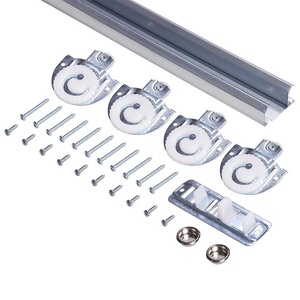 4 piezas <span class=keywords><strong>de</strong></span> Hardware <span class=keywords><strong>para</strong></span> <span class=keywords><strong>puerta</strong></span> <span class=keywords><strong>de</strong></span> armario deslizante, rodillos, perillas <span class=keywords><strong>para</strong></span> <span class=keywords><strong>puerta</strong></span> <span class=keywords><strong>de</strong></span> armario, perilla, ganchos ajustables con 8 tornillos - Product Image 2