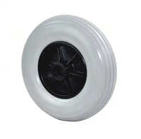 8 pouces pu mousse plastique support bébé poussette roulette fauteuil roulant pneus roue avant