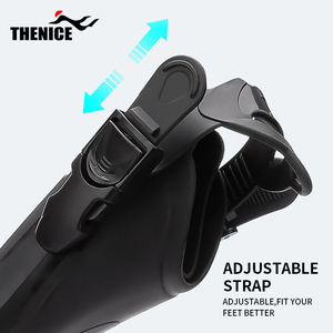 Thencie-aletas ajustables para <span class=keywords><strong>buceo</strong></span>, nuevo Snorkel, tacón abierto, aletas largas de carbono para natación y <span class=keywords><strong>buceo</strong></span> - Product Image 5