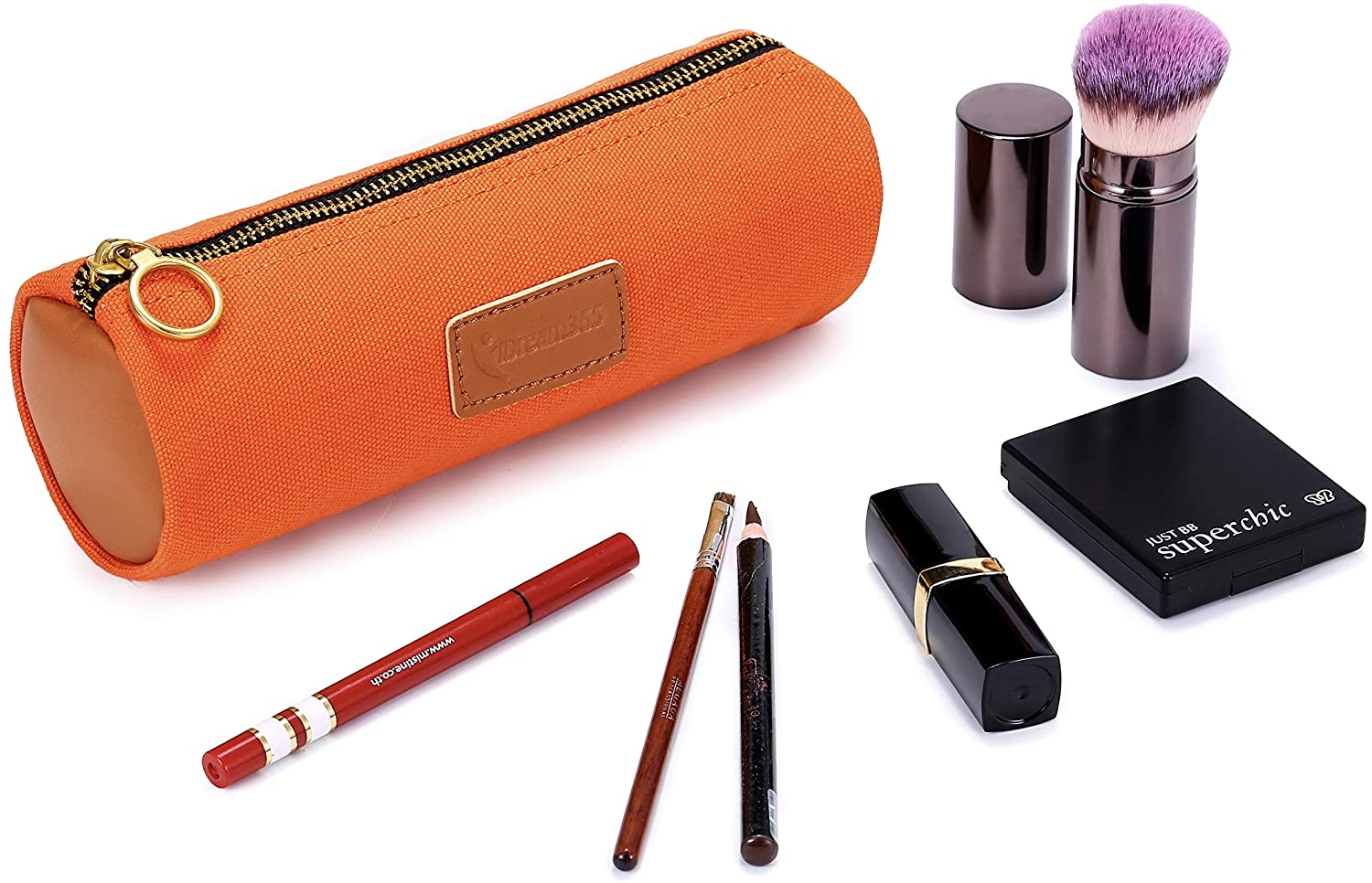 حقيبة مقلمة مخصصة حقيبة مقلمة متينة ، سحاب نحاسي ، تصميم ملون - أكياس قلم رصاص صفراء