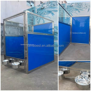 Büyük paslanmaz çelik köpek kulübesi kapalı köpek kafesleri modüler köpek kulübesi - Product Image 5