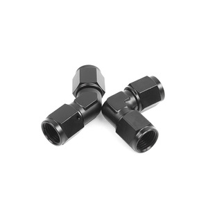 Adaptateur de tuyau d'huile en alliage d'aluminium AN4 AN6 AN8 AN10 AN12 45 degrés 90 degrés pour la rénovation du système de refroidissement automobile - Product Image 2