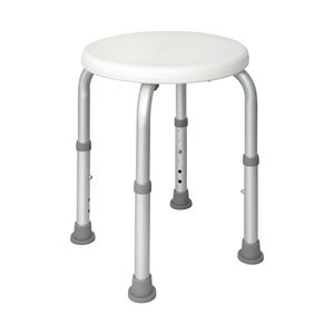 Qinda Shower <b>Stool</b> <b>Adjustable</b> <b>Height</b> Non Slip Bath Bench For Elderly And Pregnant Women Plastic Round Seat - Product Image 1