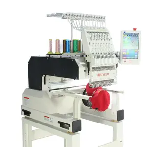 MYSEW MBC1501/1201 Industrial high quality single head 15/12 needles automatic computerized high speed hat embroidery machine